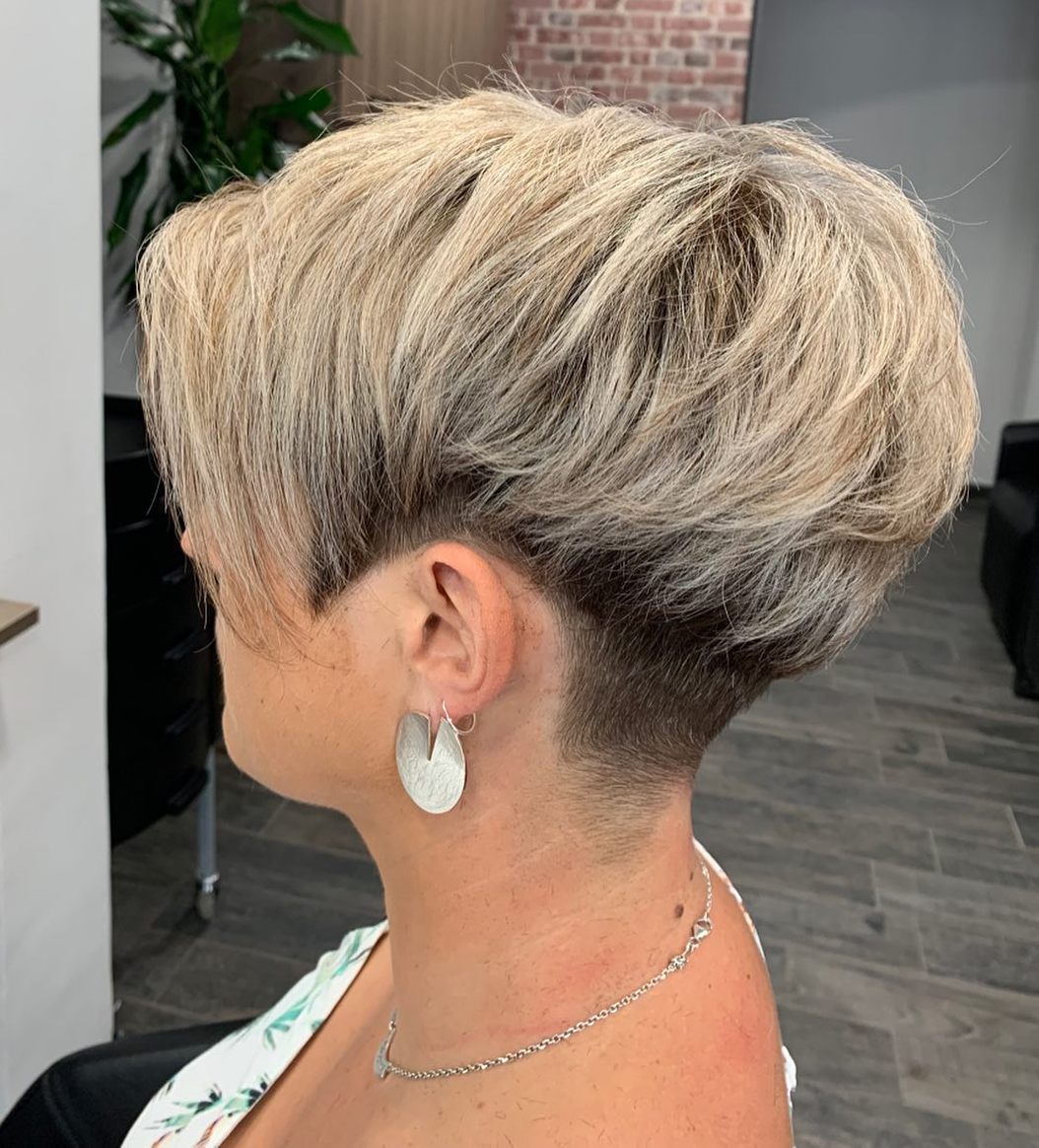 Two-Tone Undercut Pixie Hairstyle