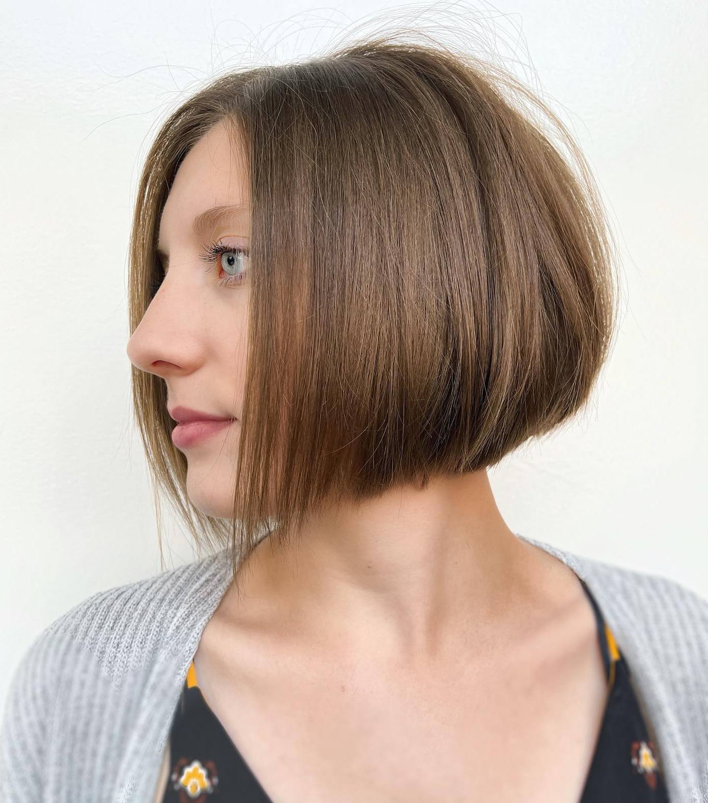 Delicate Short Stacked Bob