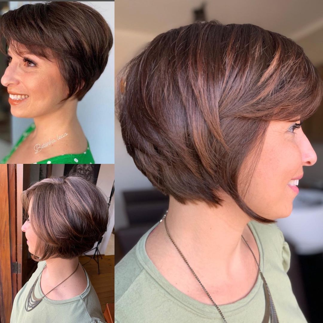 Swoopy Bangs and Pixie-Bob Cut